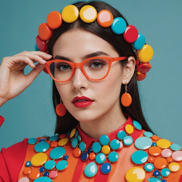 Comment intégrer des accessoires en résine dans une tenue colorée?